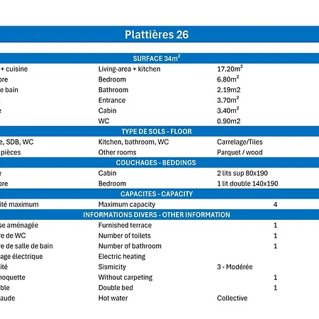 Plattieres Apartmán Méribel